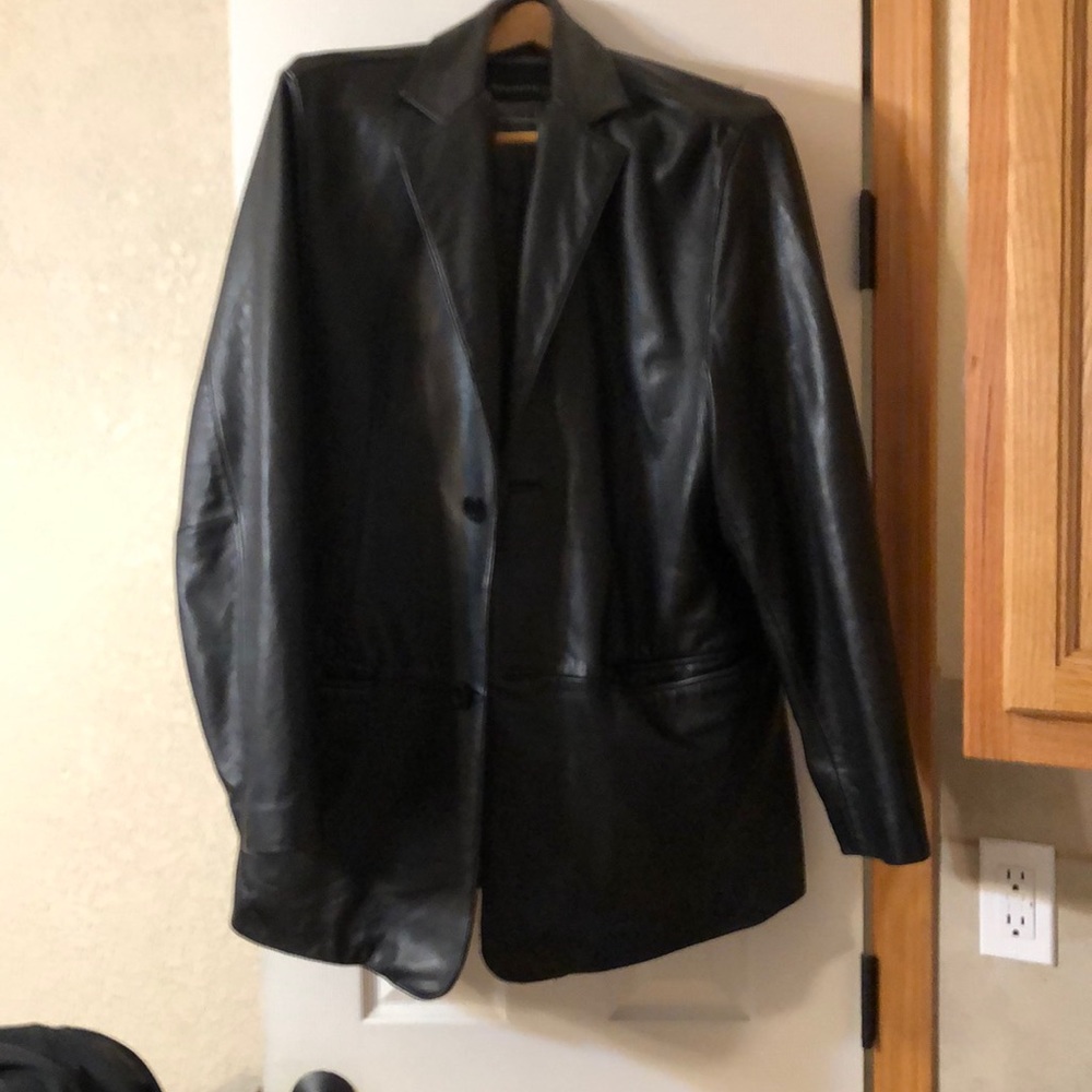 Kenneth Cole Mens Leather Sport Coat